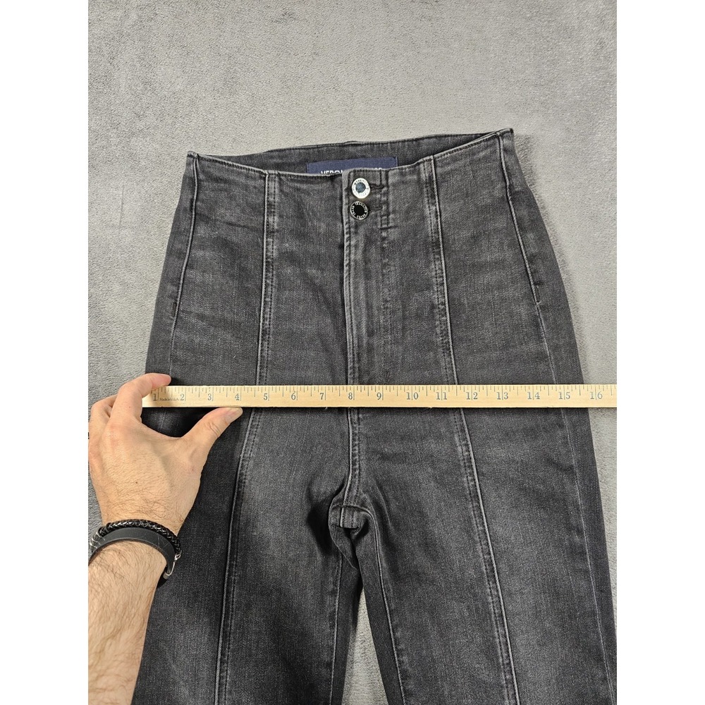 Veronica Beard Jeans Carson Ankle Flare High Rise Womens 26 Washed Black USA - Picture 8 of 11